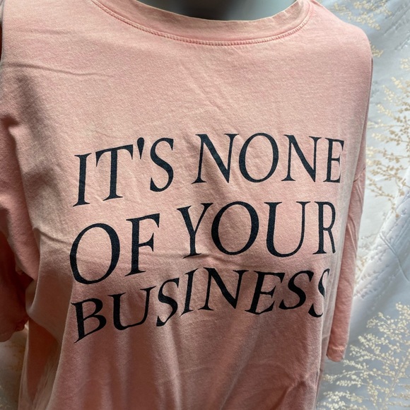 Cali Baby Tops - It's None Of Your Business Tunic Top - Peach